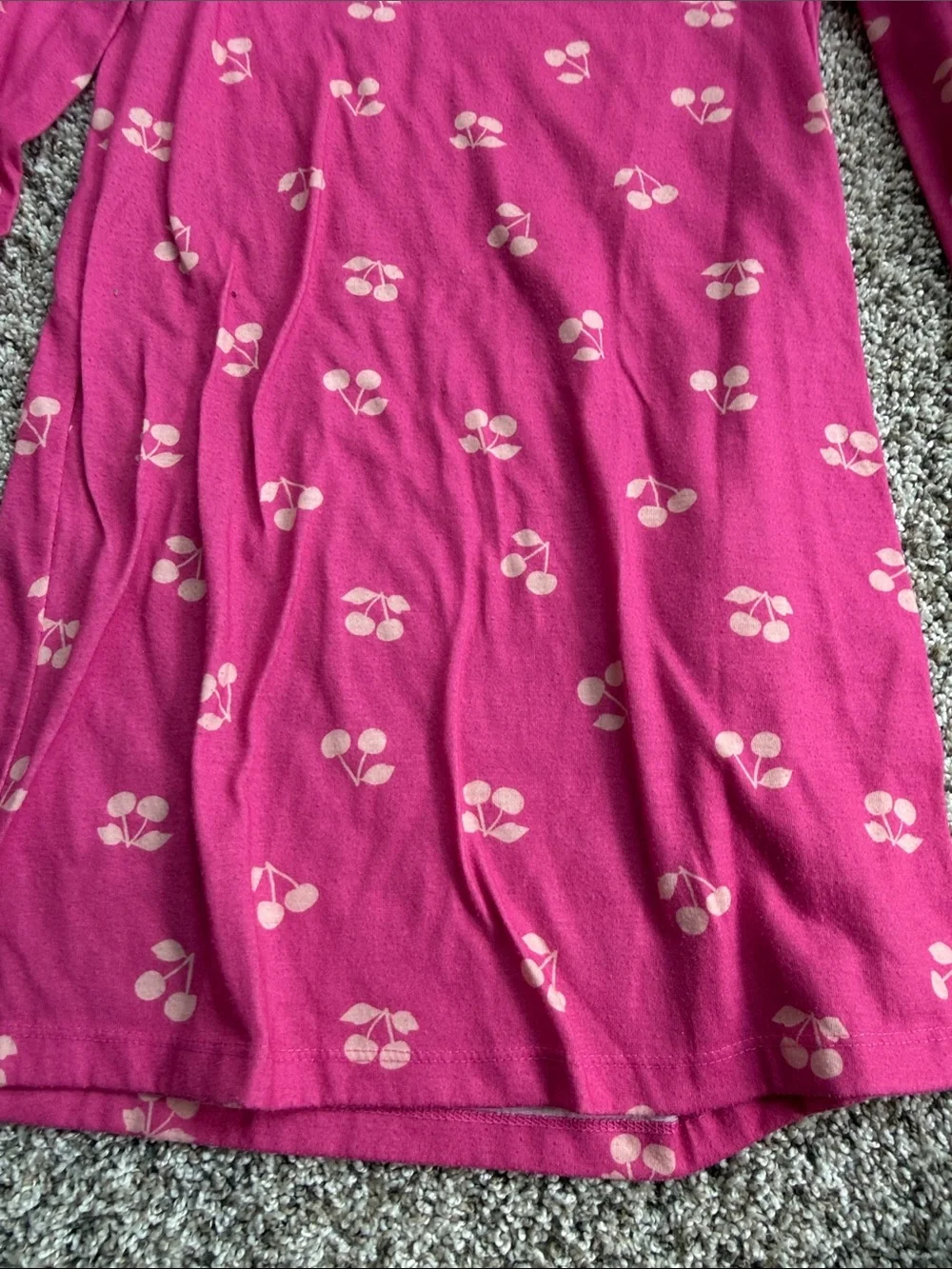 Carter's Hot Pink Cherry-Accented Girls' Nightshirt size 6-7